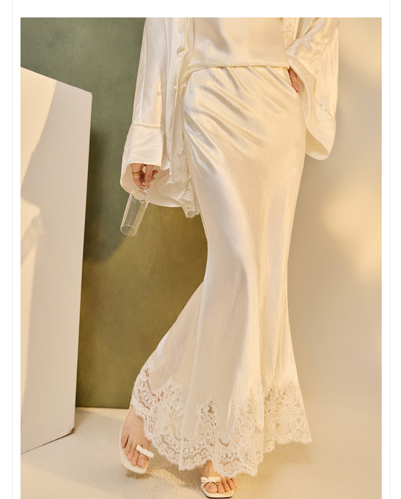 New Chinese Style Embroidered Jacket Skirt Set | Heavy Bead Lace Patchwork