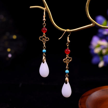 Burnt Blue Earrings | Ancient Style Tang Ming Dynasty Retro Hanfu Accessory