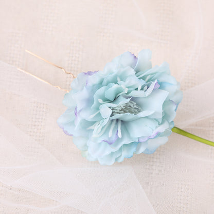 Ancient Style Magnolia Flower Hairpin Fairy Tassel Braided Hanfu Accessory