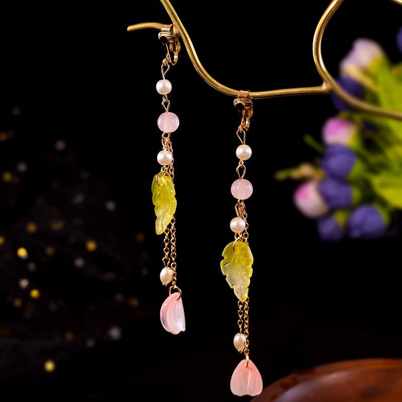 Burnt Blue Earrings | Ancient Style Tang Ming Dynasty Retro Hanfu Accessory