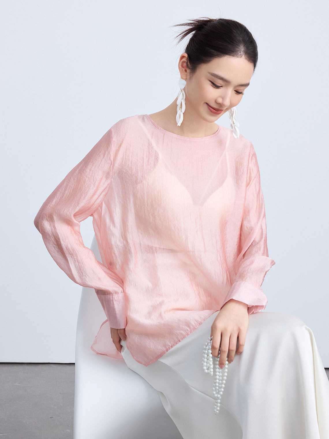 Simple & Stylish Chinese National Style Blouse