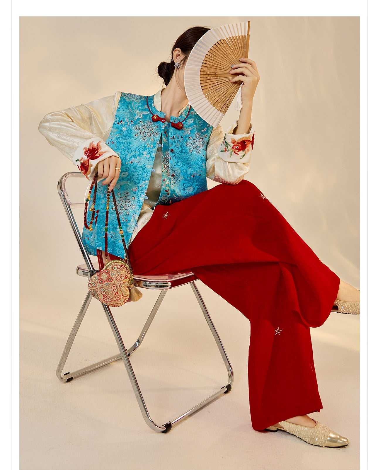 Early Autumn Retro Embroidered Vest | New Chinese Style Women's Top