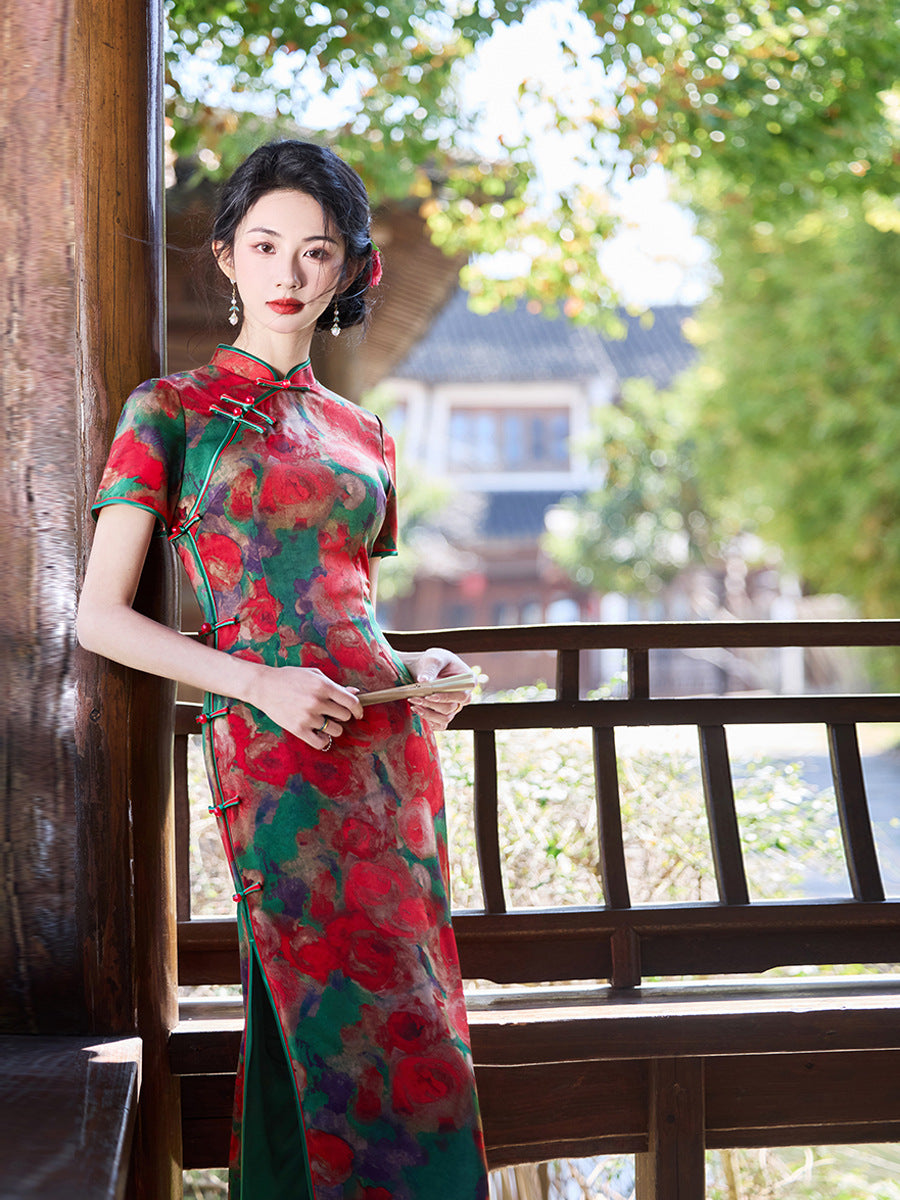 High-End New Chinese Style Qipao – Elegant Daily Wear