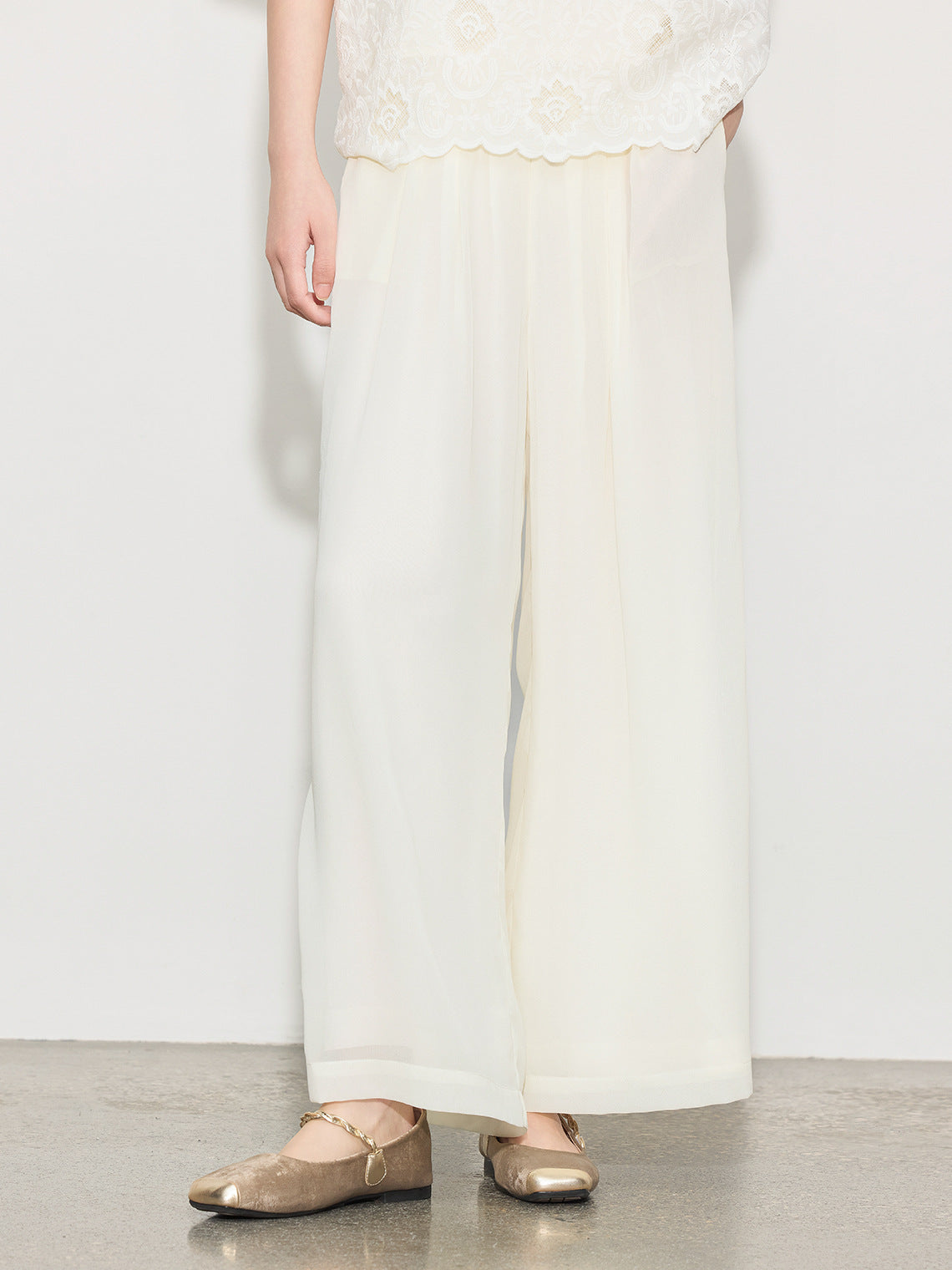 Elegant High-Waist Wide-Leg Summer Pants