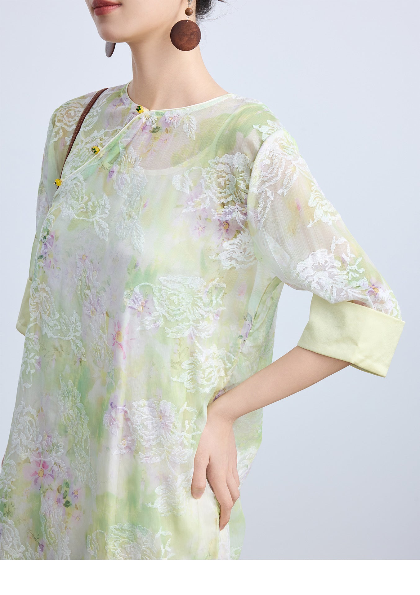 High-End Women's Qipao – Loose Elegant Retro Summer Dress