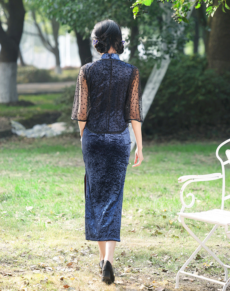 Improved Slim Fit Qipao – Elegant Daily Wear Dress