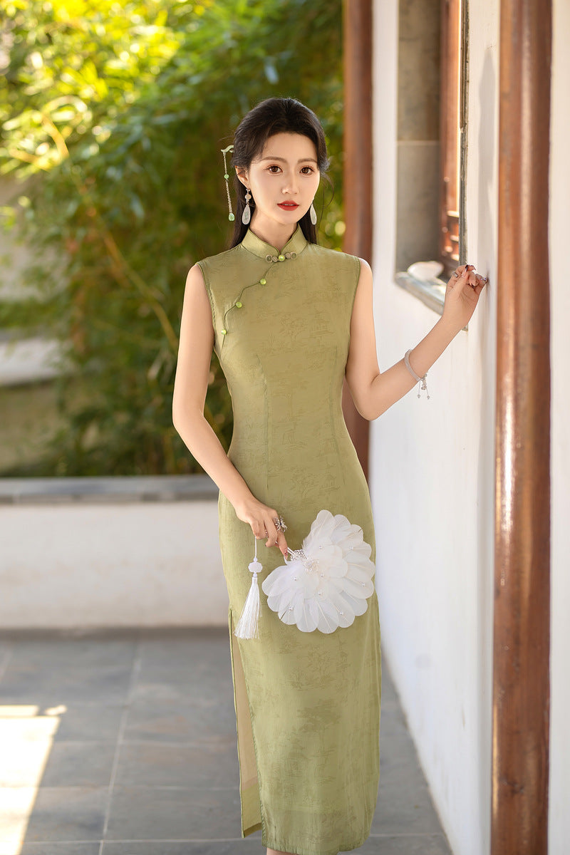 Improved Chinese Style Qipao – Elegant Youth Summer Dress