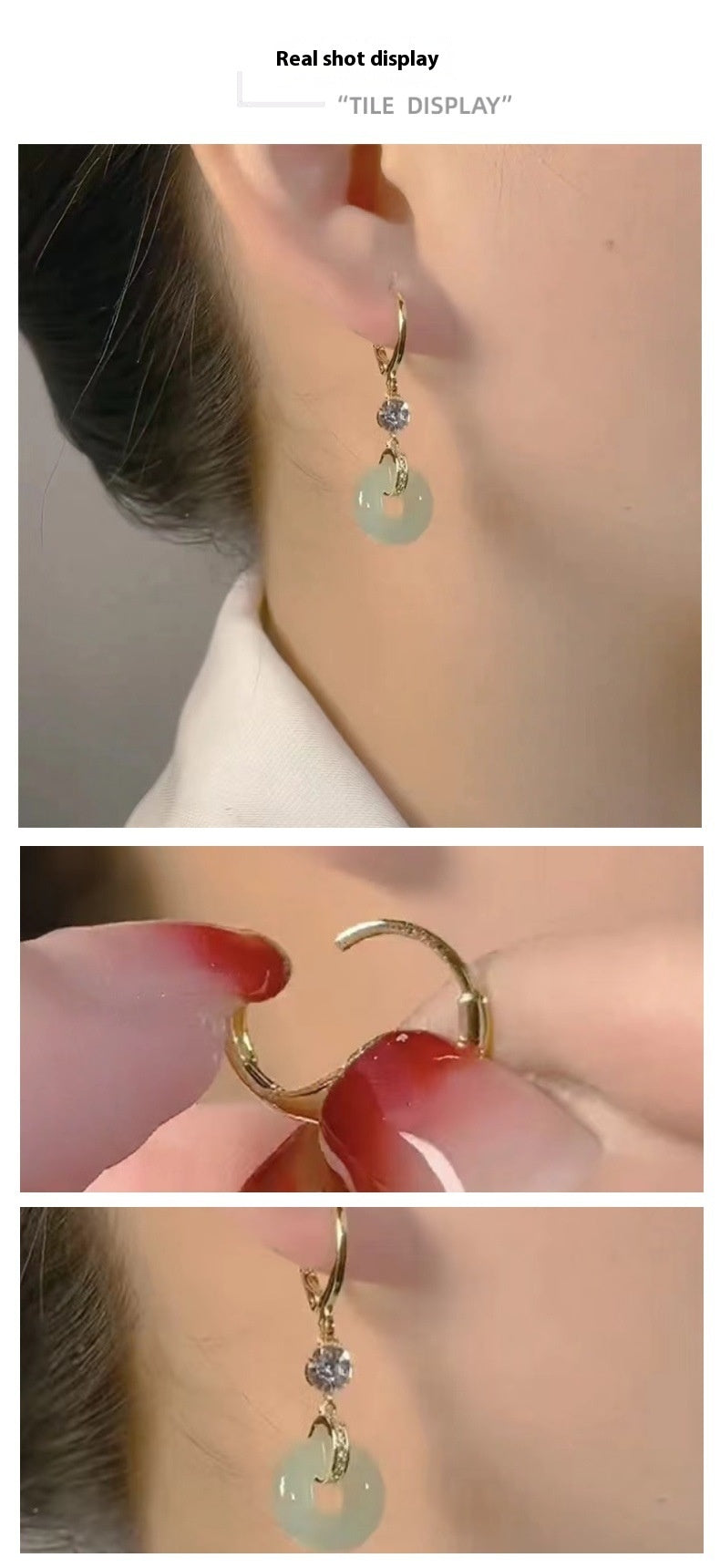 Peace Buckle Earrings | New Chinese Style Ancient Niche Autumn Winter 2025