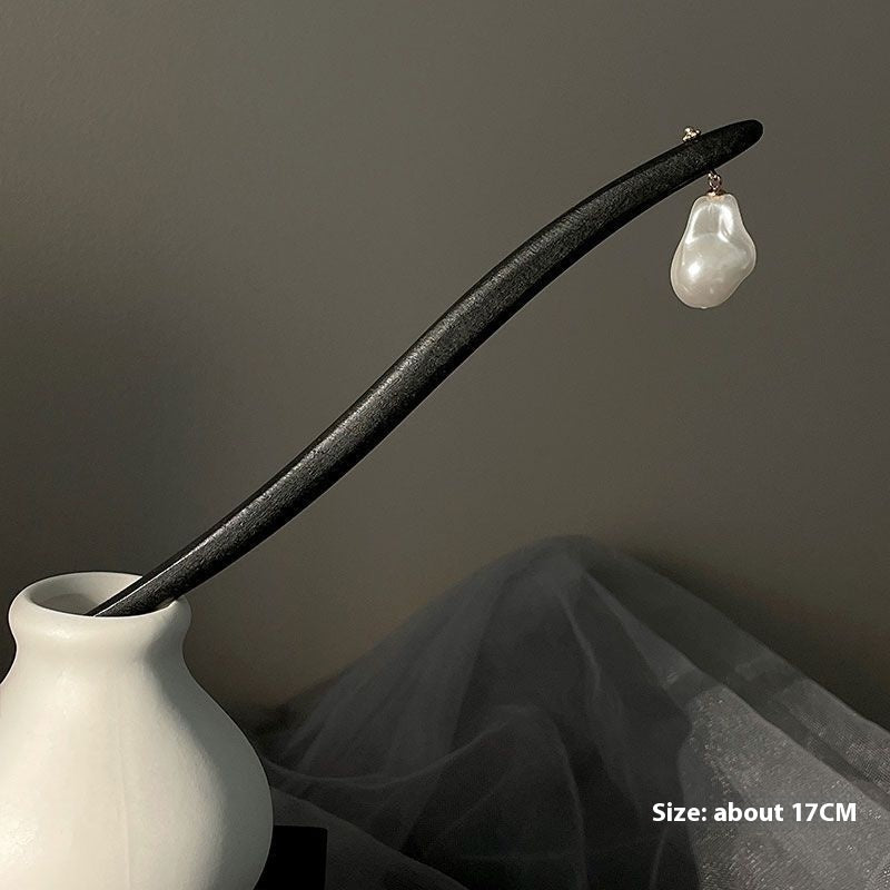 Wooden Hairpin Hair Bun Ornament | Chinese Style Cheongsam Hair Accessory