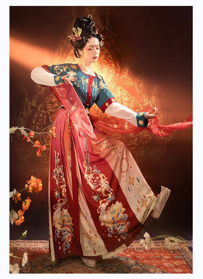 Tang & Wei Jin Style Hanfu — Chest-High Skirt Women’s Spring Summer Set