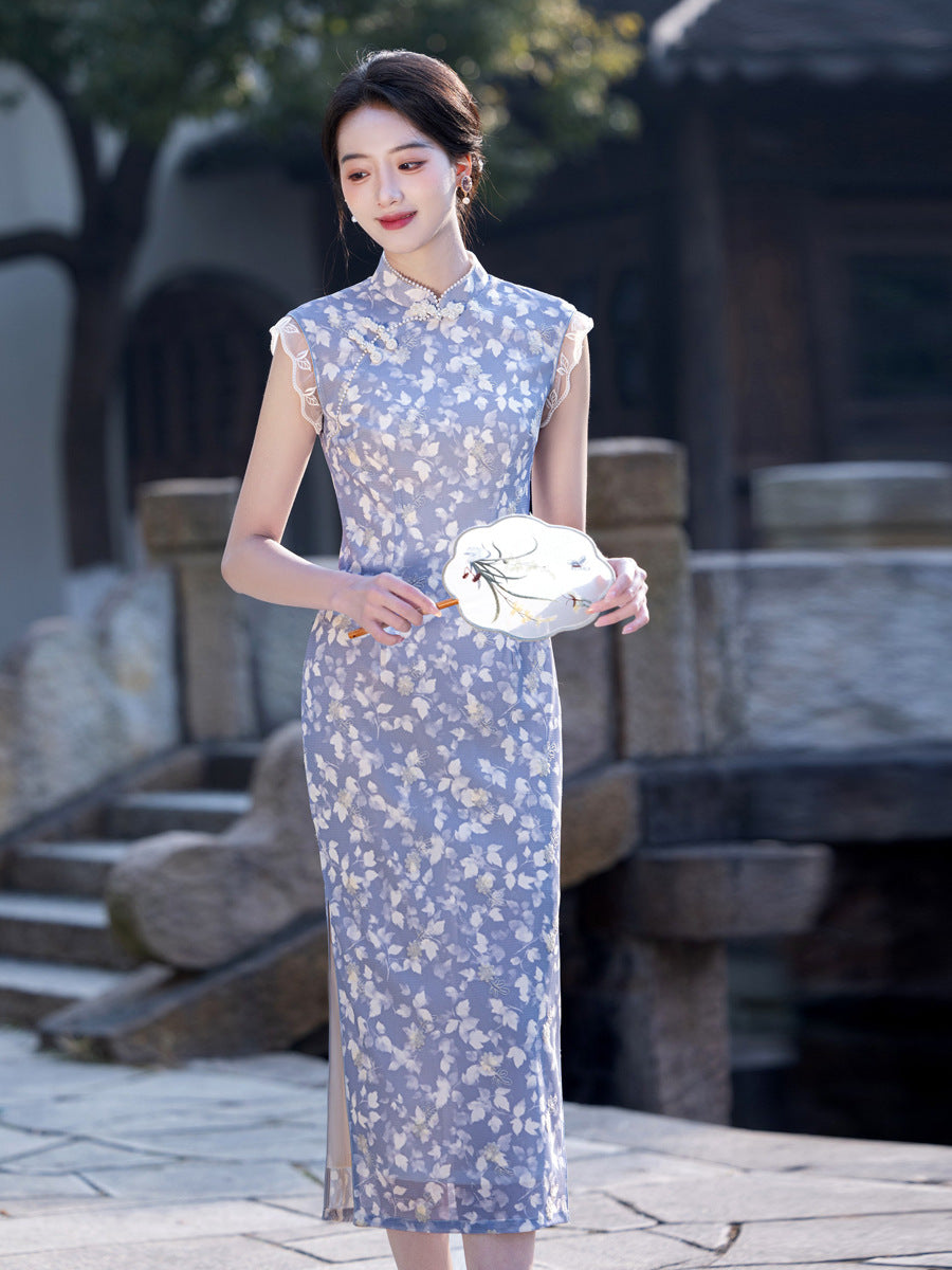 Exquisite Waist-Cinching Qipao – Elegant Everyday Wear Dress