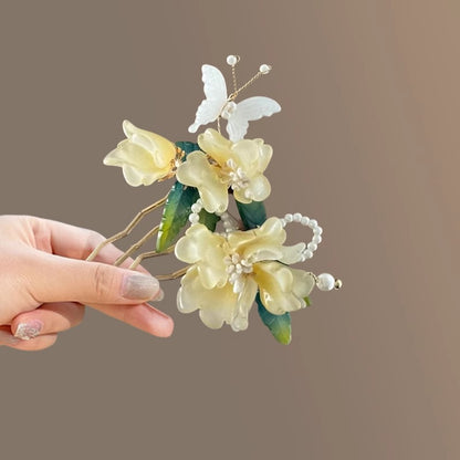 Ancient Style Flower Insert Comb | Chinese Style Hairpin Ornament