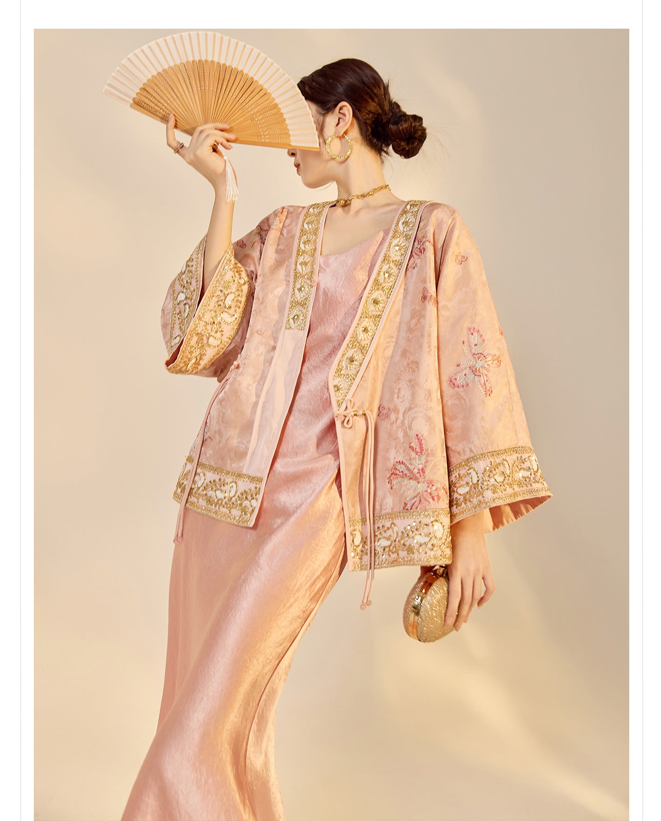 2025 Early Autumn Elegant New Chinese Style Embroidered Jacquard Coat | National Style