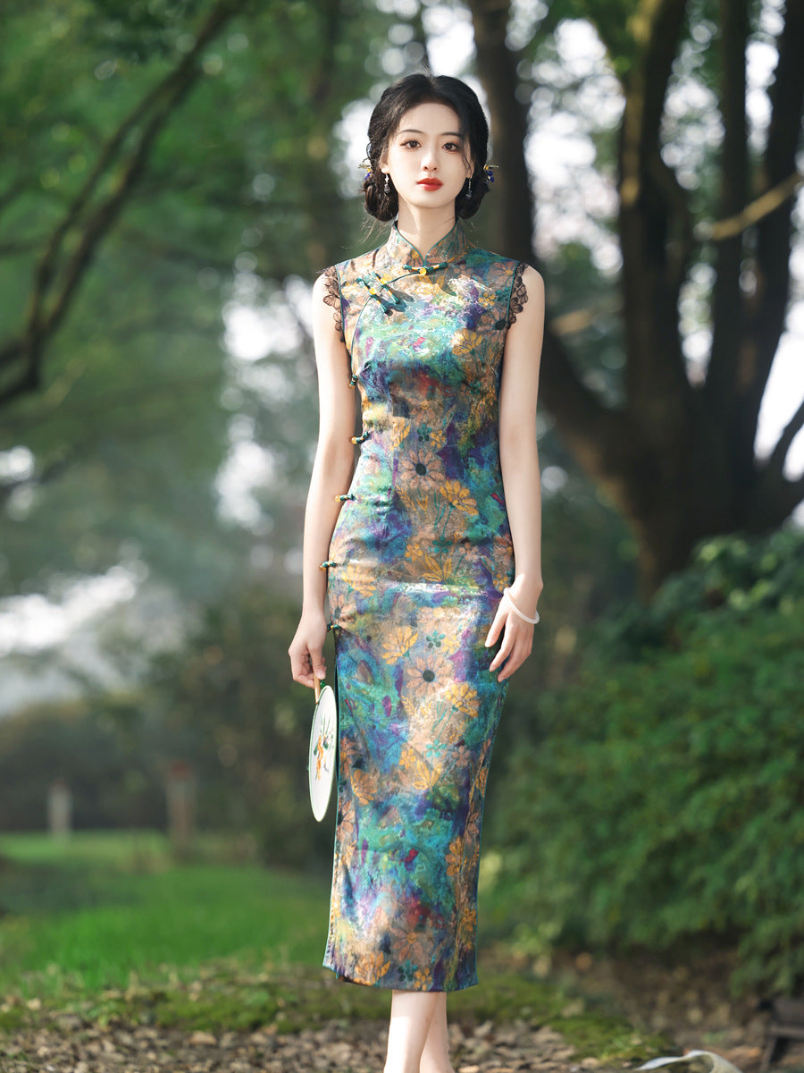New Chinese Style Qipao – Elegant Daily Wear Dress for Girls