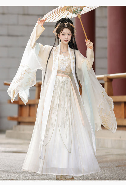 Fairy Song Hanfu Costume — Elegant Waist-Length Ru Skirt Outfit