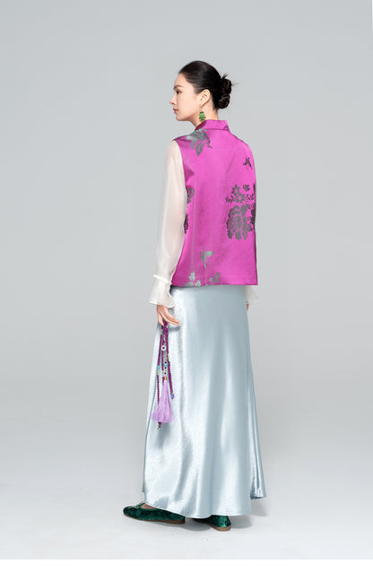 Stylish Jacquard Sleeveless Vest