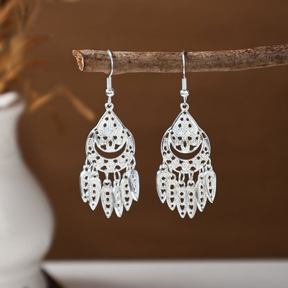 Ancient Style Ethnic Earrings | Elegant Miao Jewelry for Women