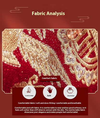 Xiuhe Wedding Dress Bride Slim Fit Chinese Wedding Couple Set