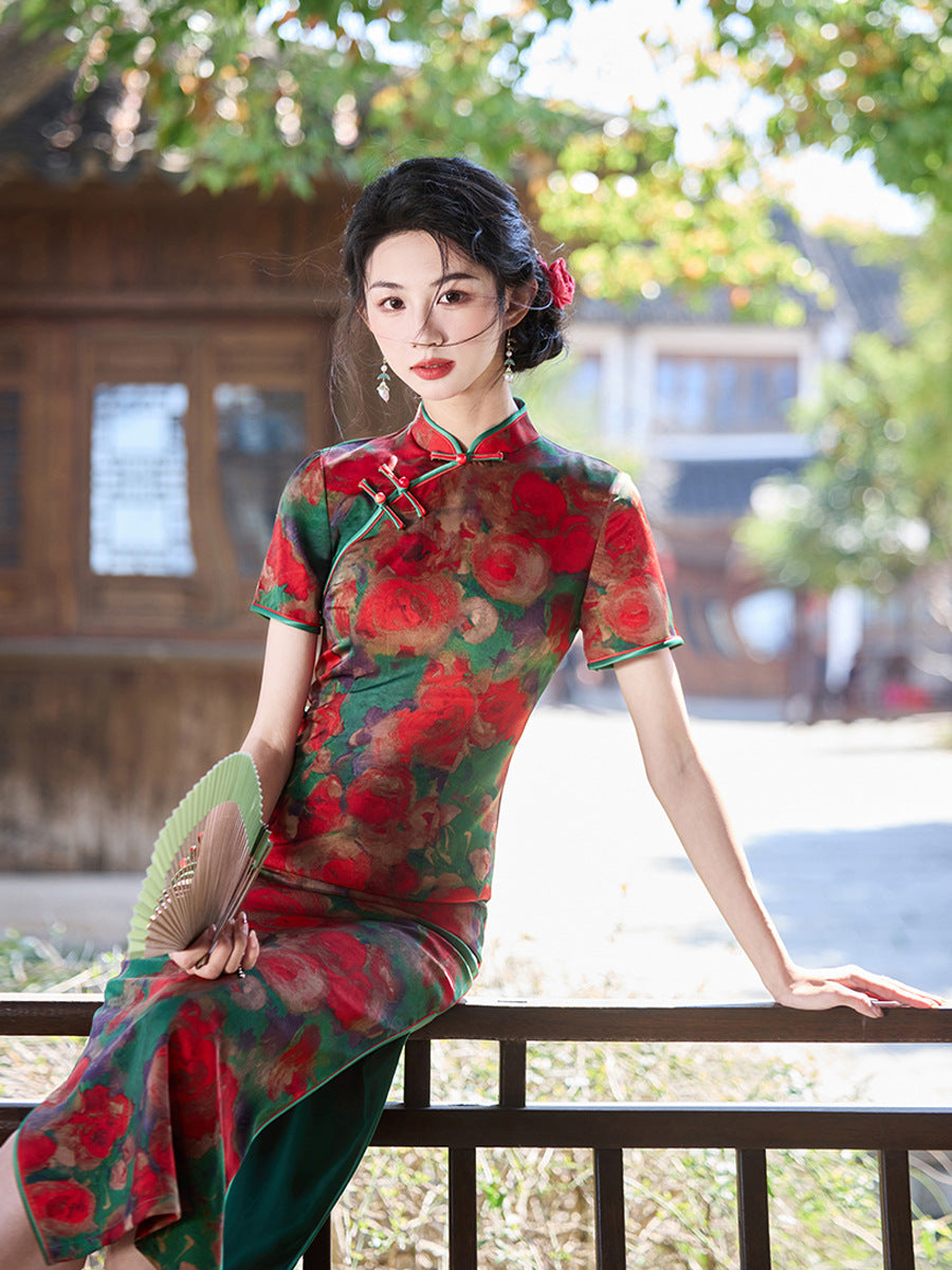 High-End New Chinese Style Qipao – Elegant Daily Wear