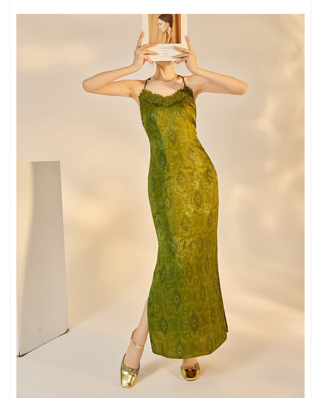 Velvet Burnout Jacket & Printed Cardigan Dress Set for Autumn