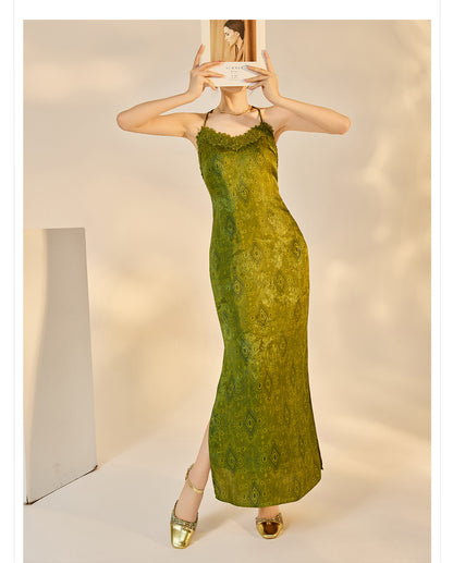 Velvet Burnout Jacket & Printed Cardigan Dress Set for Autumn