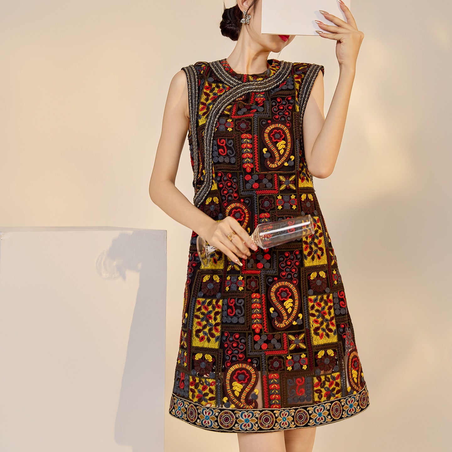 High-End Summer Dress for Women |New Chinese Style Embroidered Long Dress