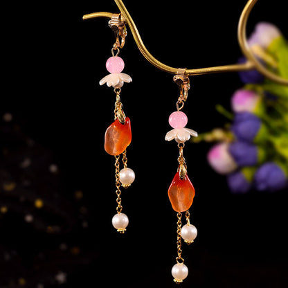 Burnt Blue Earrings | Ancient Style Tang Ming Dynasty Retro Hanfu Accessory