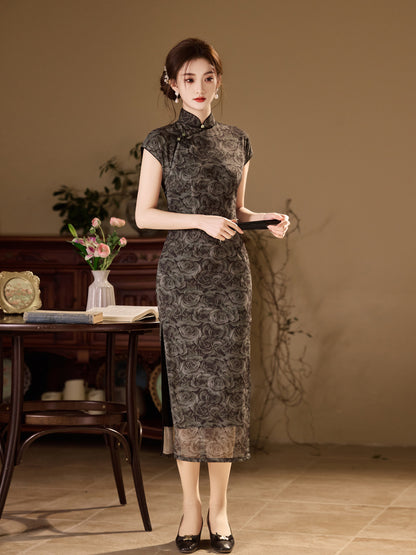 National Style Cheongsam – Breathable Elegant Dress for Women